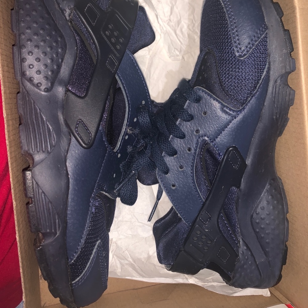 Nike Huarache Run (GS) Triple Navy
